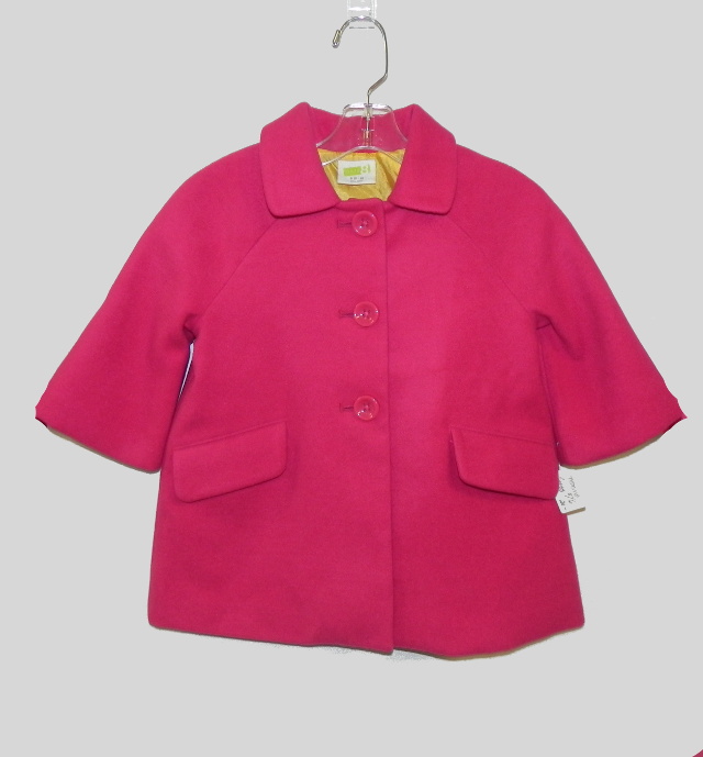 Crazy8 size S(5-6) girls pink wool blend waist length coat. Our Price $20